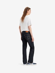 Levi's® Blue 555 Relaxed 100% Cotton Straight Flat Finish Jeans - Image 3 of 7