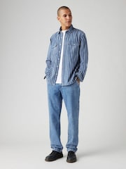 Levi's Blue XX Chino Authentic Flat Finish 100% Cotton Trousers - Image 3 of 6