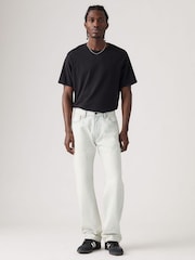 Levi's® White 100% Cotton 555 Relaxed Straight Worn In Jeans - Image 1 of 6