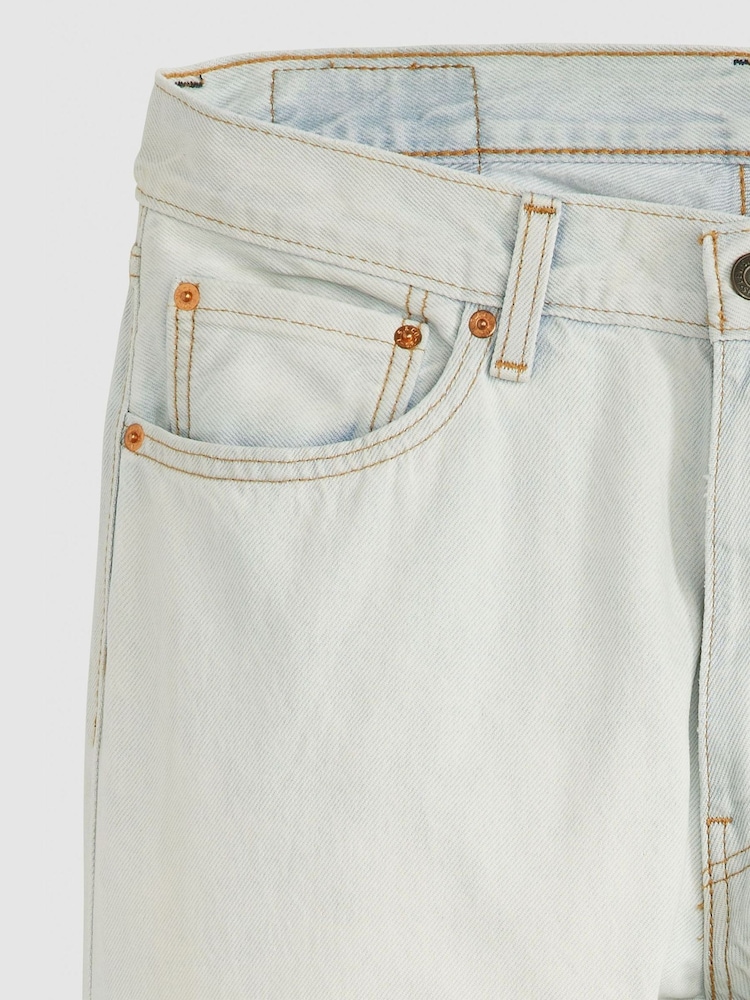Levi's® White 100% Cotton 555 Relaxed Straight Worn In Jeans - Image 6 of 6