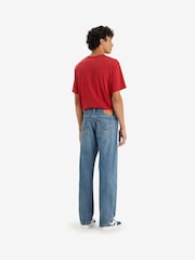 Levi's® Blue 100% Cotton 555 Relaxed Straight Worn In Jeans - Image 3 of 6
