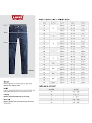 Levi's® Blue 100% Cotton 555 Relaxed Straight Worn In Jeans - Image 6 of 6