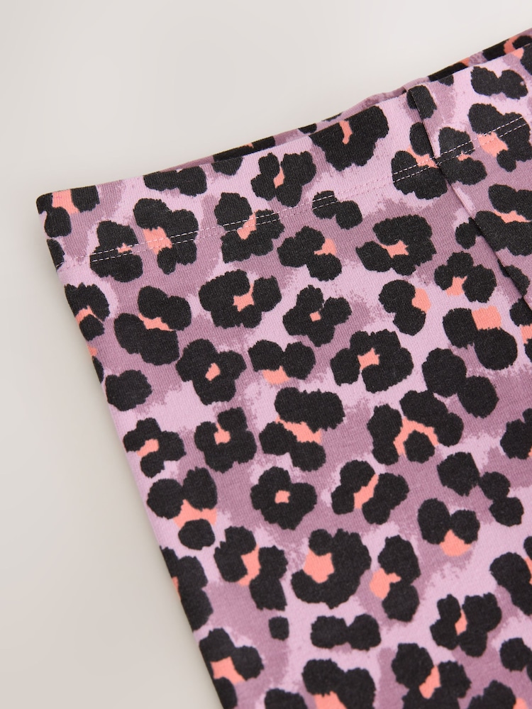 Lilac Purple Animal Print Leggings (3-16yrs) - Image 3 of 3