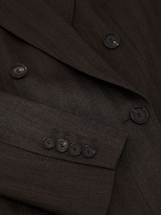 Reiss Dawson Wool-Blend Herringbone Double-Breasted Blazer - Slika 7 od 8