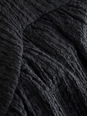 Black Strappy Crinkle Summer Dress (3-16yrs) - Image 6 of 6