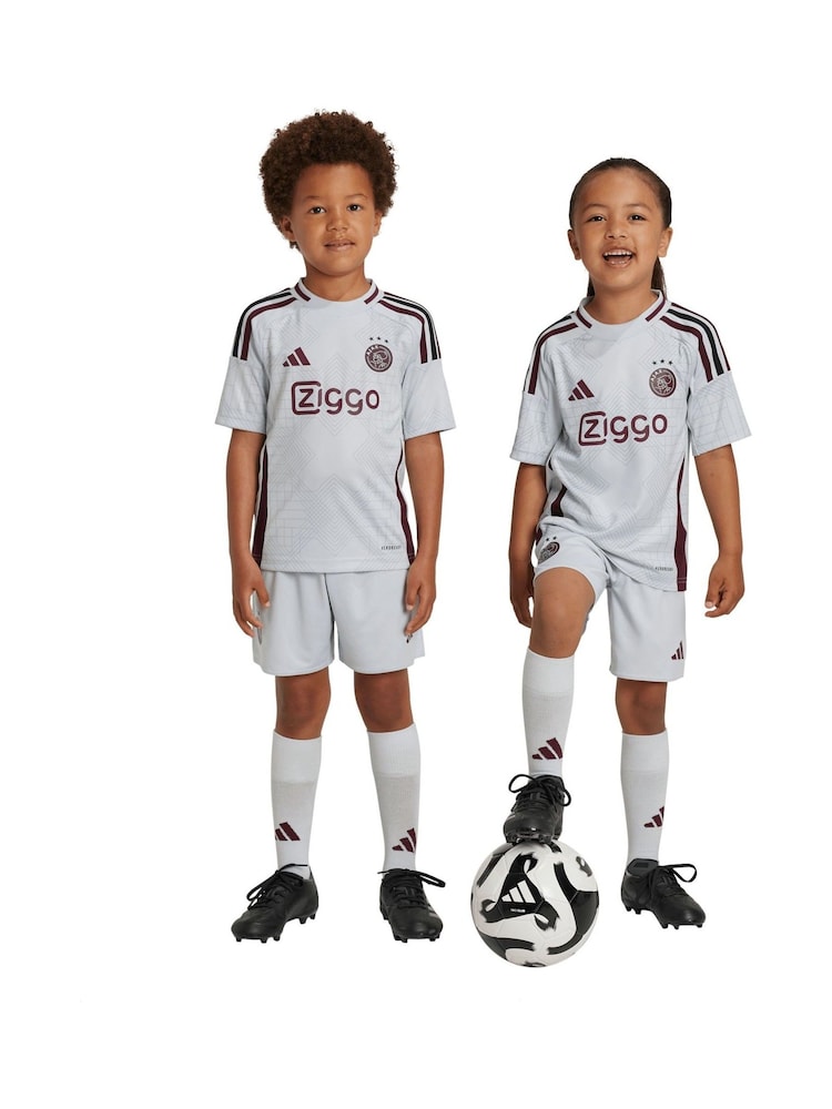 adidas Grey Ajax adidas Third Minikit 2024-25 - Image 1 of 5