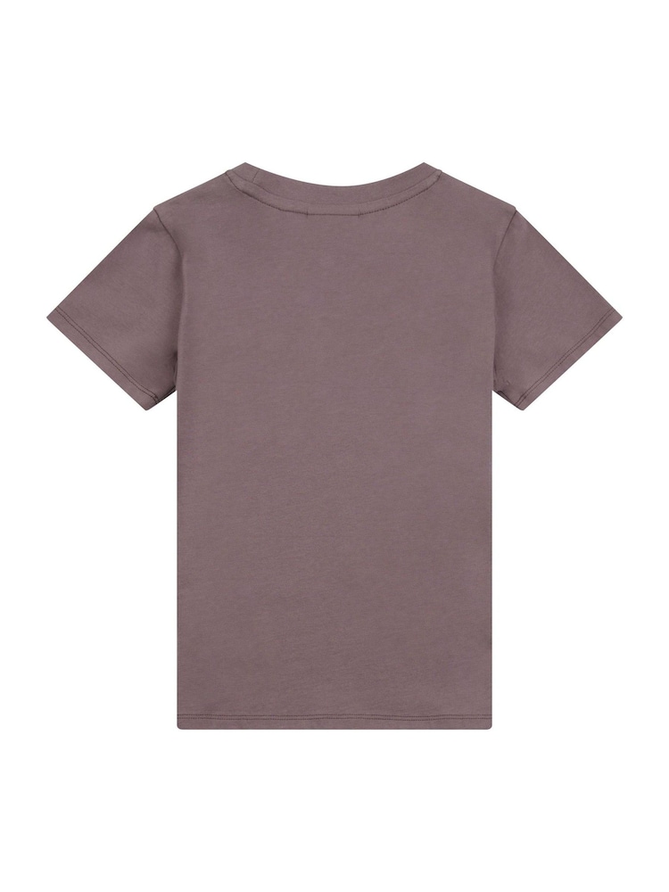 Juicy Couture Grey Girls Fitted Diamante 100% Cotton T-Shirt - Image 2 of 3