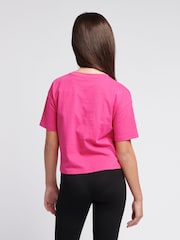 Juicy Couture Purple Girls Diamante & Glitter 100% Cotton JC T-Shirt - Image 3 of 7