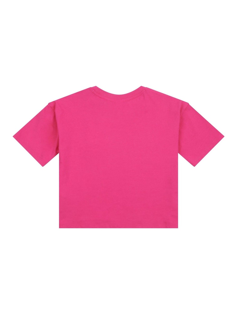 Juicy Couture Purple Girls Diamante & Glitter 100% Cotton JC T-Shirt - Image 6 of 7