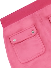 Juicy Couture Pink Mini Girls Diamante Wide Leg Joggers - Image 4 of 4
