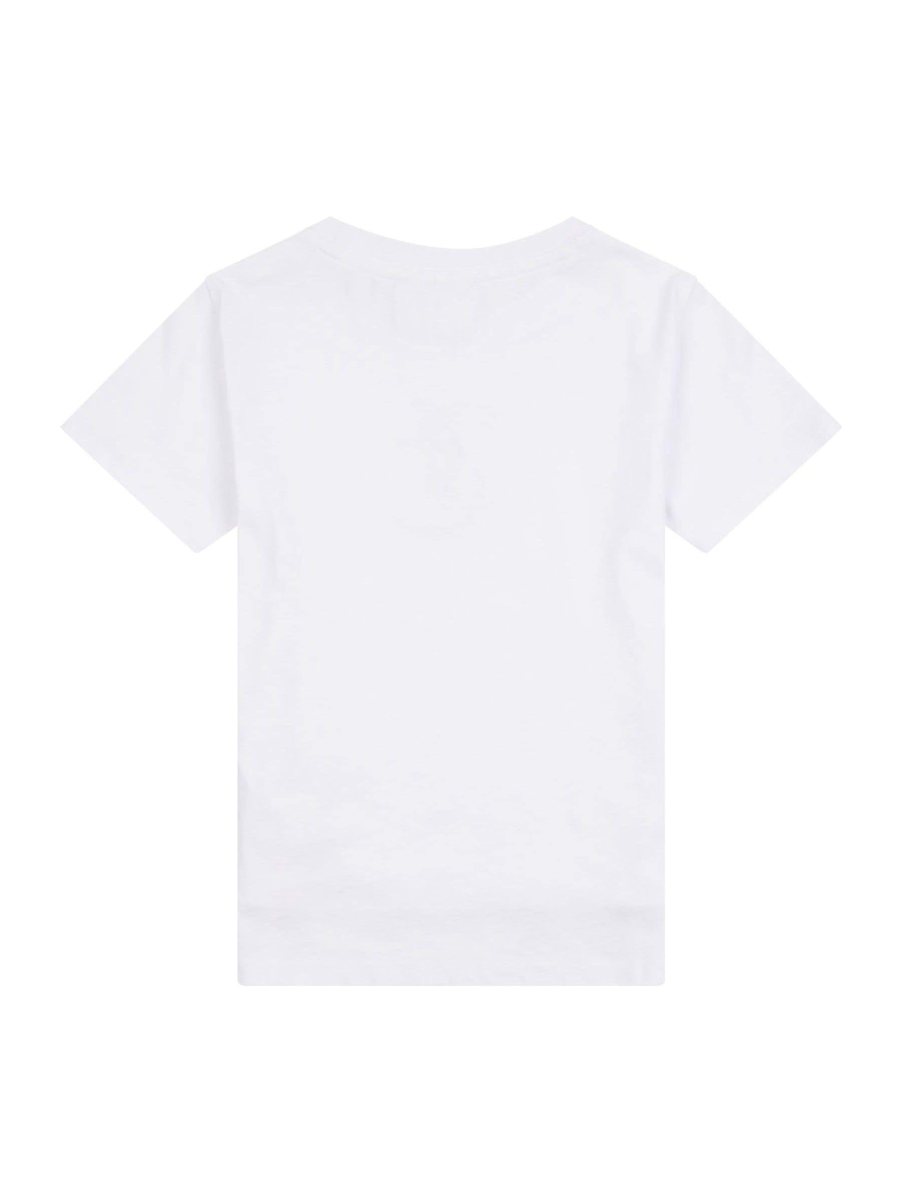 T-shirt with dropped shoulders - white | Comma