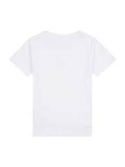 Juicy Couture White Girls Tonal Diamante Fitted 100% Cotton T-Shirt - Image 7 of 8
