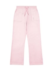 Juicy Couture Light Pink Mini Girls Diamante Wide Leg Joggers - Image 1 of 4