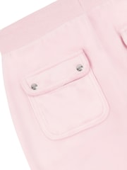 Juicy Couture Light Pink Mini Girls Diamante Wide Leg Joggers - Image 4 of 4