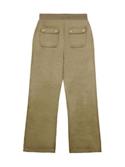 Juicy Couture Green Mini Girls Diamante Wide Leg Joggers - Image 2 of 4