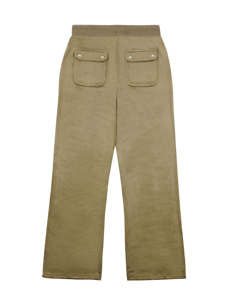 Juicy Couture Green Mini Girls Diamante Wide Leg Joggers - Image 2 of 4