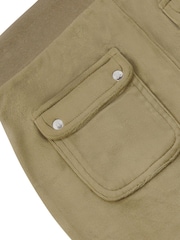 Juicy Couture Green Mini Girls Diamante Wide Leg Joggers - Image 4 of 4