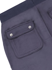 Juicy Couture Blue Mini Girls Diamante Wide Leg Joggers - Image 3 of 4
