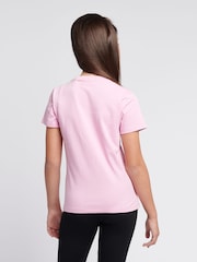 Juicy Couture Pink Girls Fitted Diamante 100% Cotton T-Shirt - Image 3 of 7