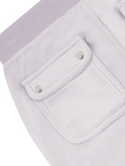 Juicy Couture Grey Mini Girls Diamante Wide Leg Joggers - Image 3 of 4