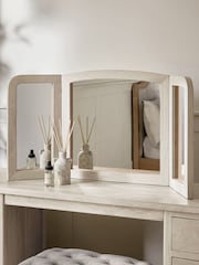 White Sadie Solid Mango Wood Mirror - Image 1 of 6