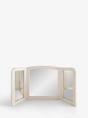 White Sadie Solid Mango Wood Mirror - Image 3 of 6