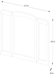 White Sadie Solid Mango Wood Mirror - Image 6 of 6