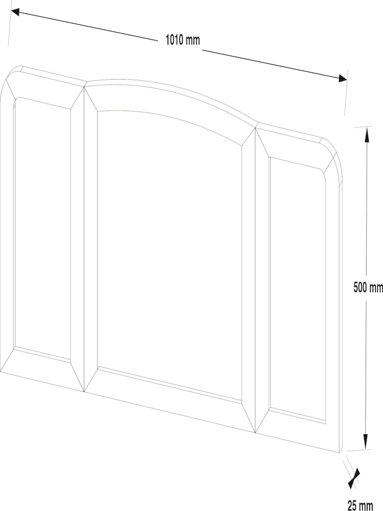 White Sadie Solid Mango Wood Mirror - Image 6 of 6