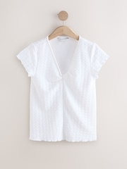 White Front Twist T-Shirt - Image 1 of 3