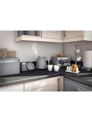 Swan Set of 3 Grey Retro Kitchen Storage Canisters - Image 3 of 4
