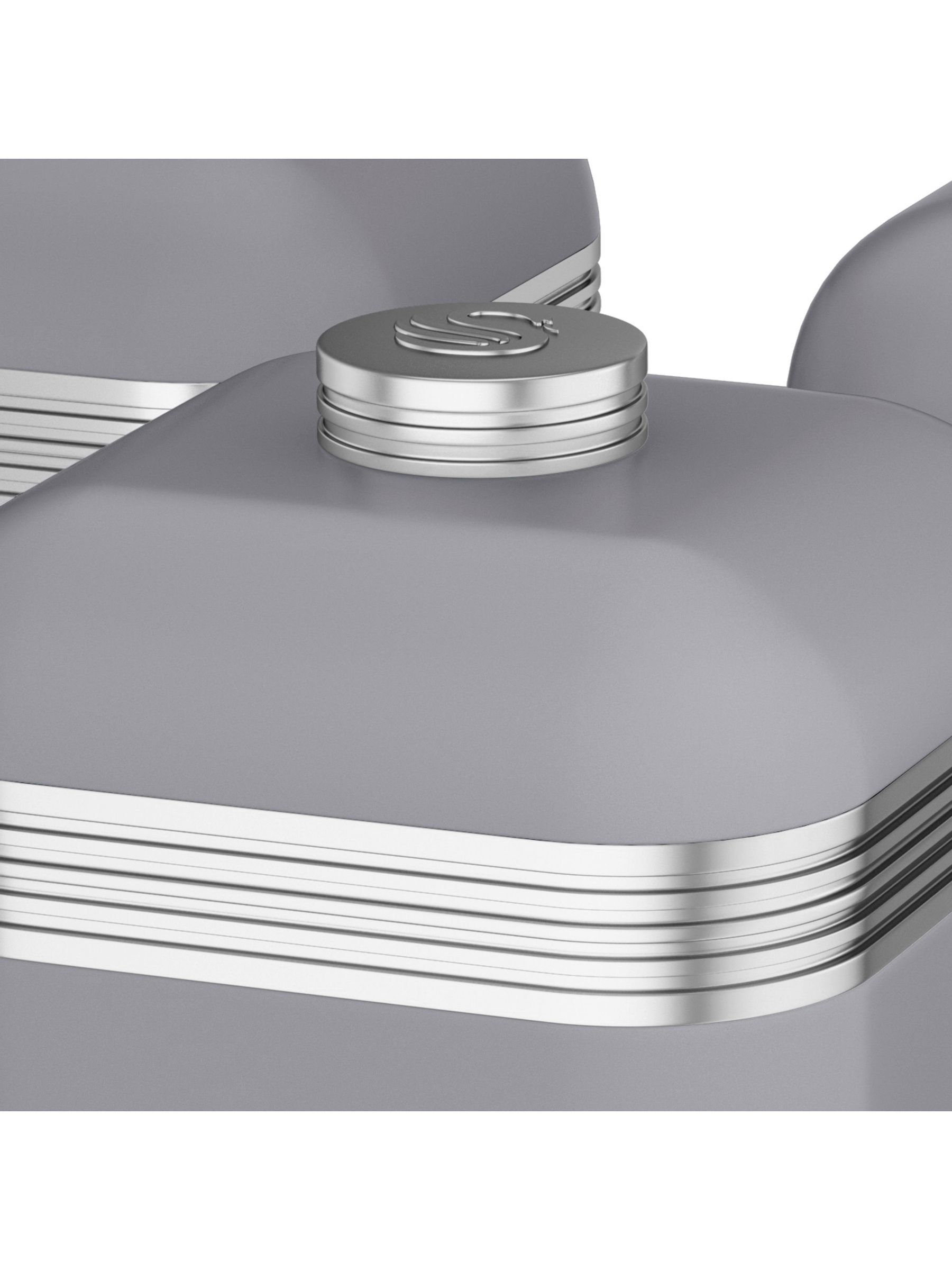 Drew Derose Scalloped White 10 X 7 Inch Ceramic Kitchen Storage Canisters With Lids...