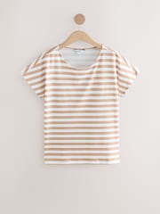 Stone Basic Stripe Round Neck T-Shirt - Image 1 of 3