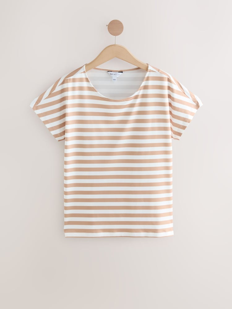 Stone Basic Stripe Round Neck T-Shirt - Image 1 of 3