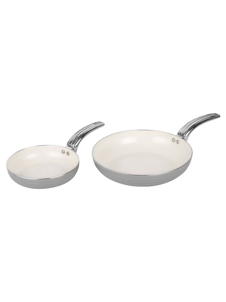 Swan 5 Piece Grey Retro Pan Set - Image 2 of 8