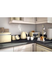 Swan Set of 3 Cream Retro Kitchen Storage Canisters - Image 3 of 3