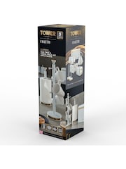 Tower White and Champagne Gold Cavaletto Mug Tree and Towel Pole Set - Image 5 of 8
