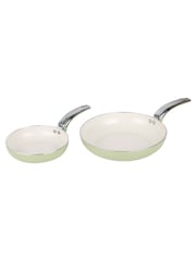 Swan 5 Piece Green Retro Pan Set - Image 2 of 5