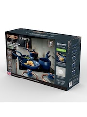 Tower 5 Piece Midnight Blue Cavaletto Cookware Set - Image 10 of 10