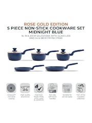 Tower 5 Piece Midnight Blue Cavaletto Cookware Set - Image 2 of 10