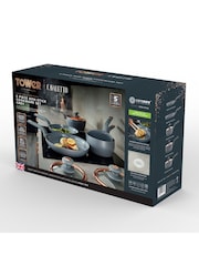 Tower 5 Piece Grey Cavaletto Cookware Set - Image 10 of 10