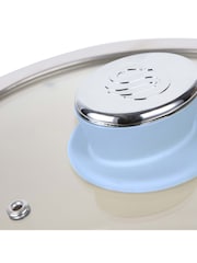 Swan 3 Piece Blue Retro Saucepan Set - Image 7 of 9