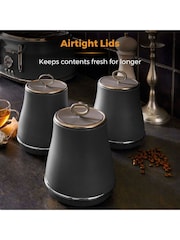 Tower Set of 3 Grey Renaissance Storage Canisters - Image 5 of 11