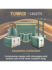 Tower Jade Green and Champagne Gold Cavaletto Mug Tree and Towel Pole Set - Image 7 of 9
