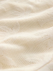 Cream Crochet Shorts With Embroidery - Image 8 of 8