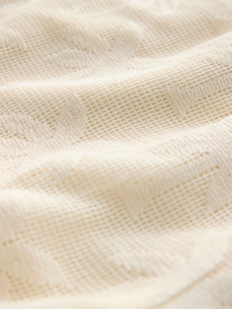 Cream Crochet Shorts With Embroidery - Image 8 of 8