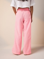 Pink/White Wide Leg Pull On Striped Trousers - Image 2 of 7