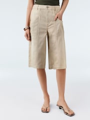 Ecru 100% Cotton Jort Shorts - Image 2 of 7