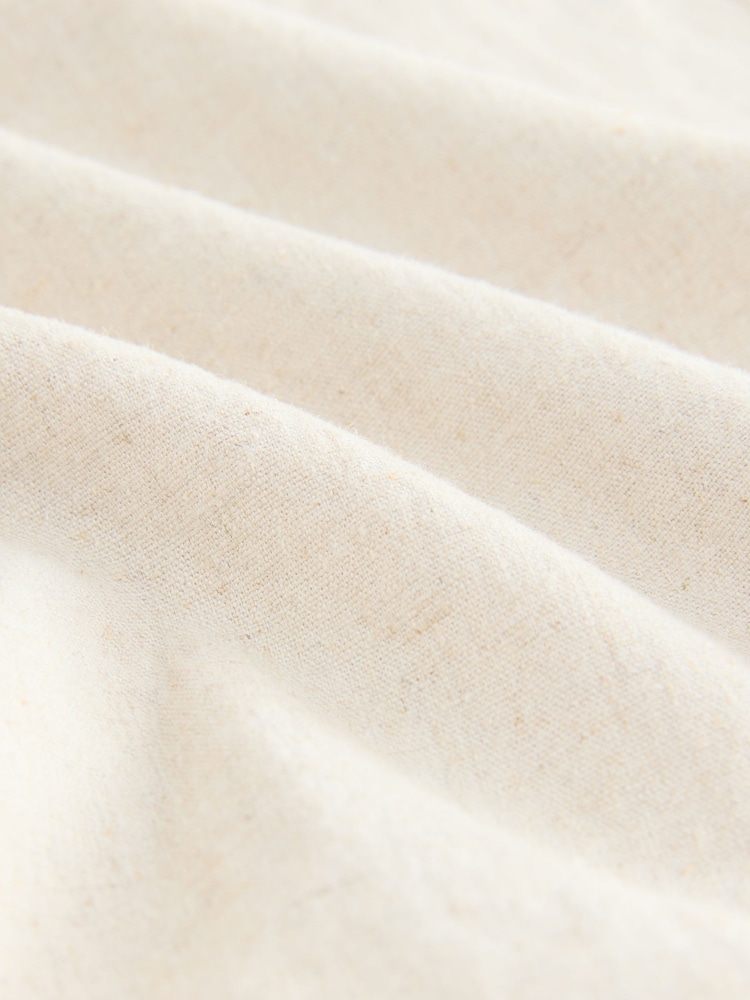 Natural Stay Smart Wide Leg Linen Rich Trousers - Image 8 of 8