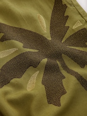 Grün - Wide-Leg-Hose mit Leinen - Image 8 of 8