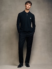 PS Paul Smith Zebra Logo Long Sleeve Polo Shirt - Image 3 of 6